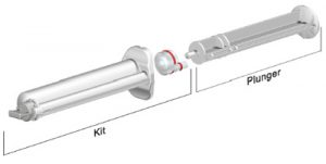 Sulzer 10ml K System industrial syringe 10 to 1 ratio