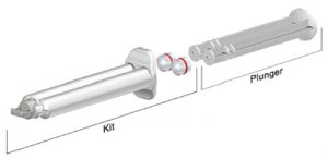 Sulzer 10ml K System industrial syringe 1 to 1 ratio