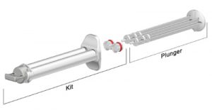 Sulzer 2.5ml K System industrial syringe 1 to 1 ratio